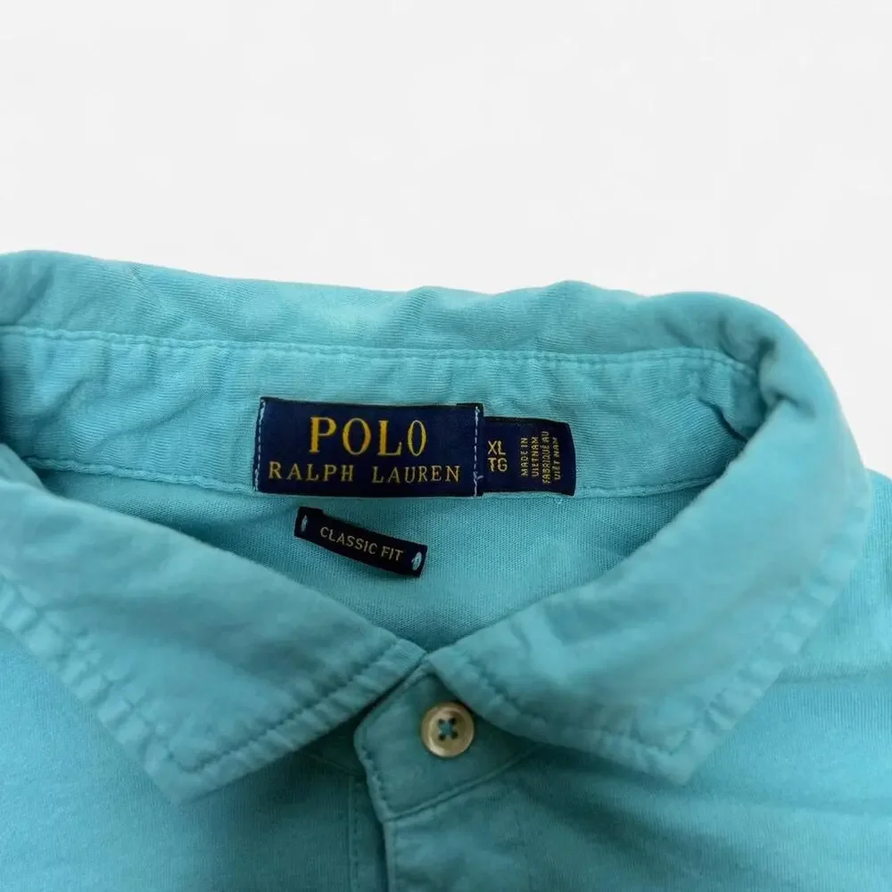 Polo Ralph Lauren Classic Fit Pocket Polo Shirt Men’s XL Teal